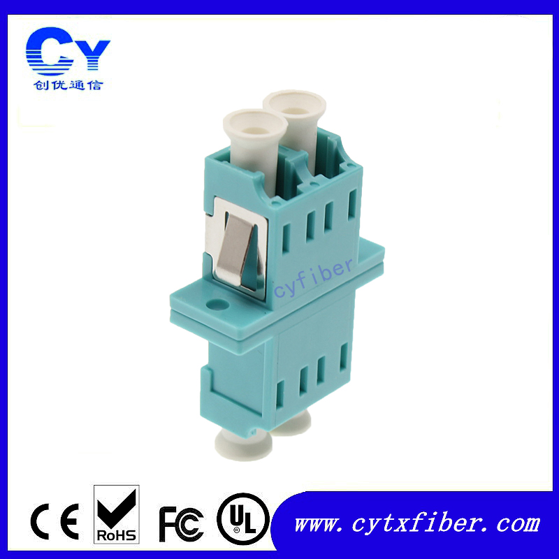 光纤适配器CY-LC/OM3水蓝色双工